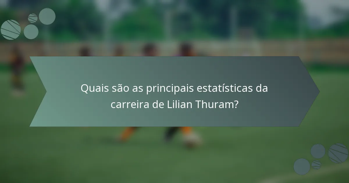 Quais são as principais estatísticas da carreira de Lilian Thuram?